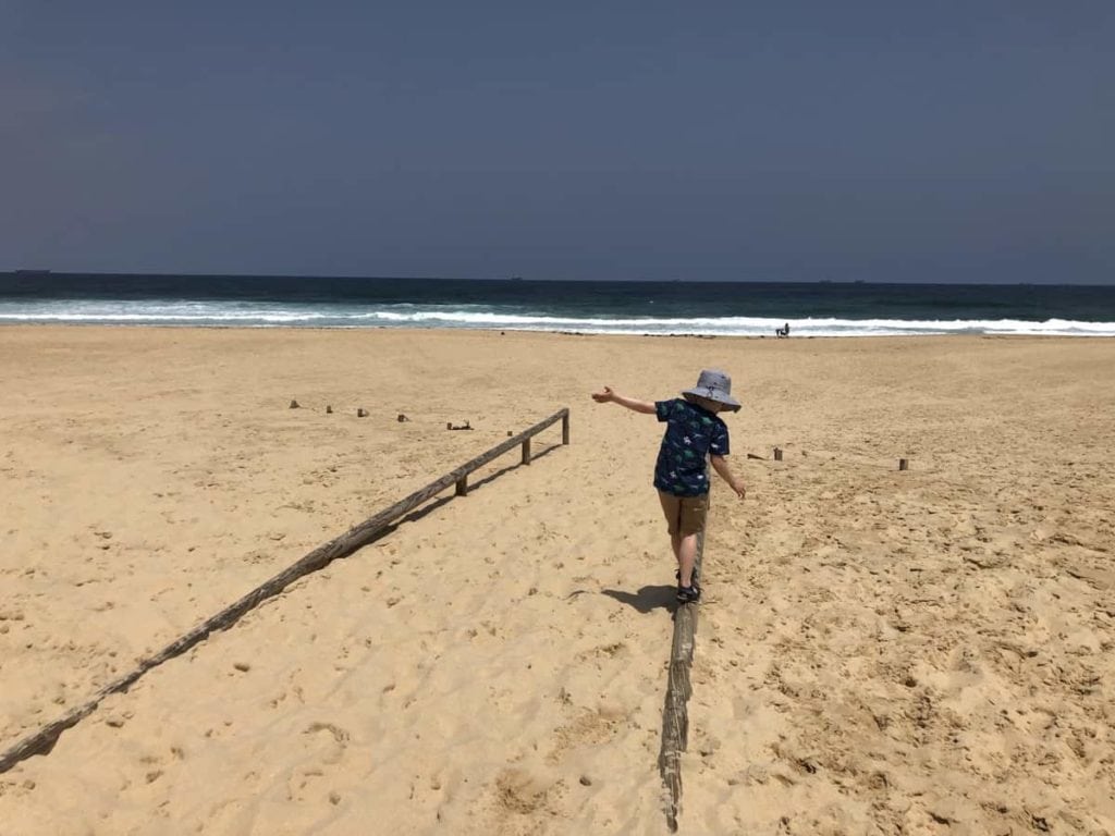 Ken and Audrey Owens Walk Redhead Beach