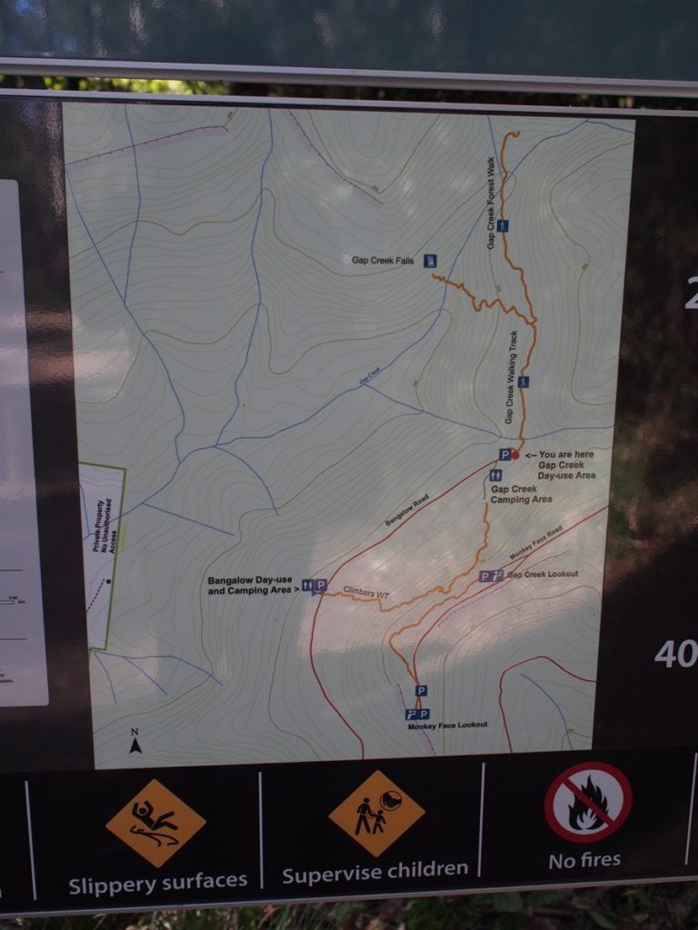 Watagan Gap Creek Falls Map