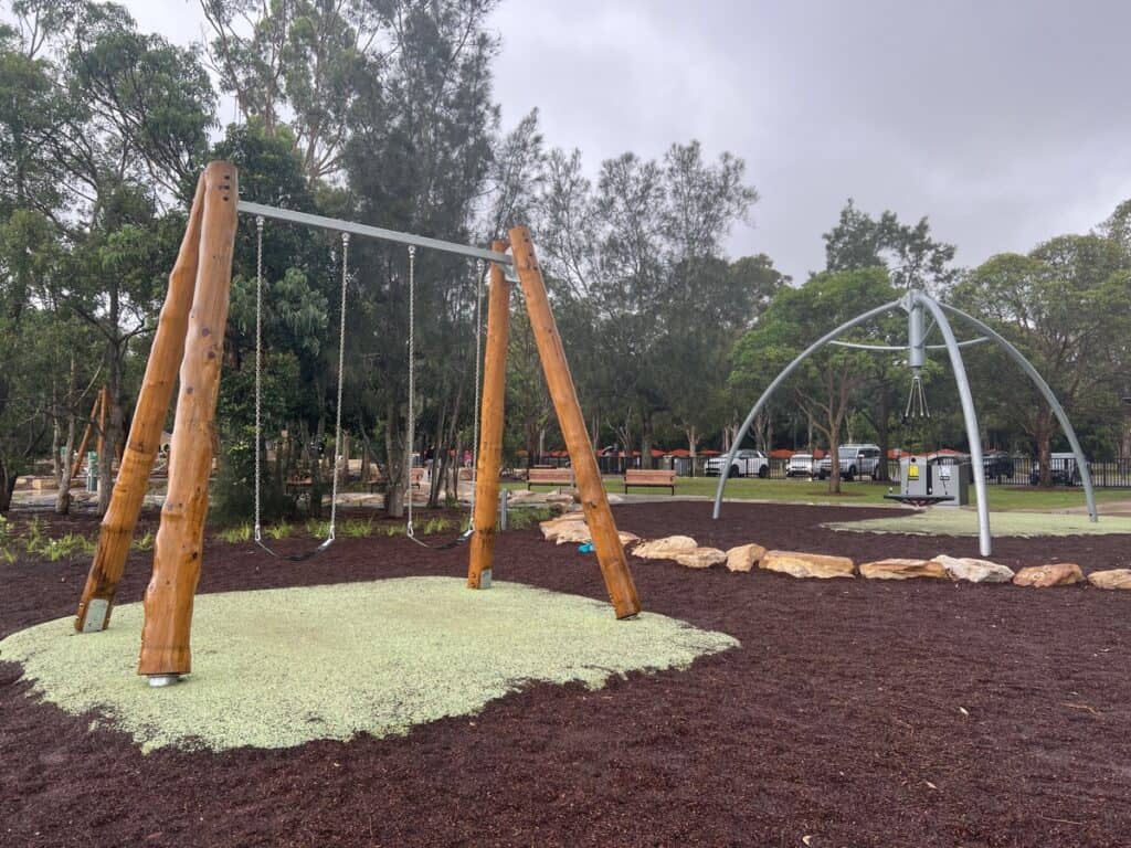 Swing Set at Thomas H Halton Park