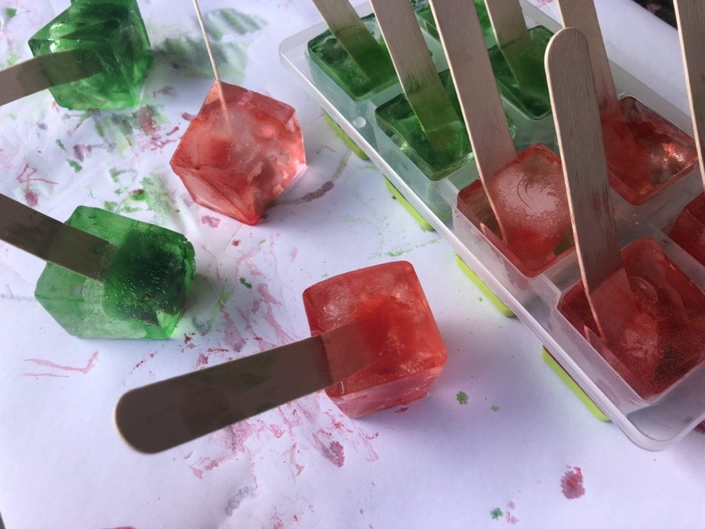 Christmas Sensory Ice Play