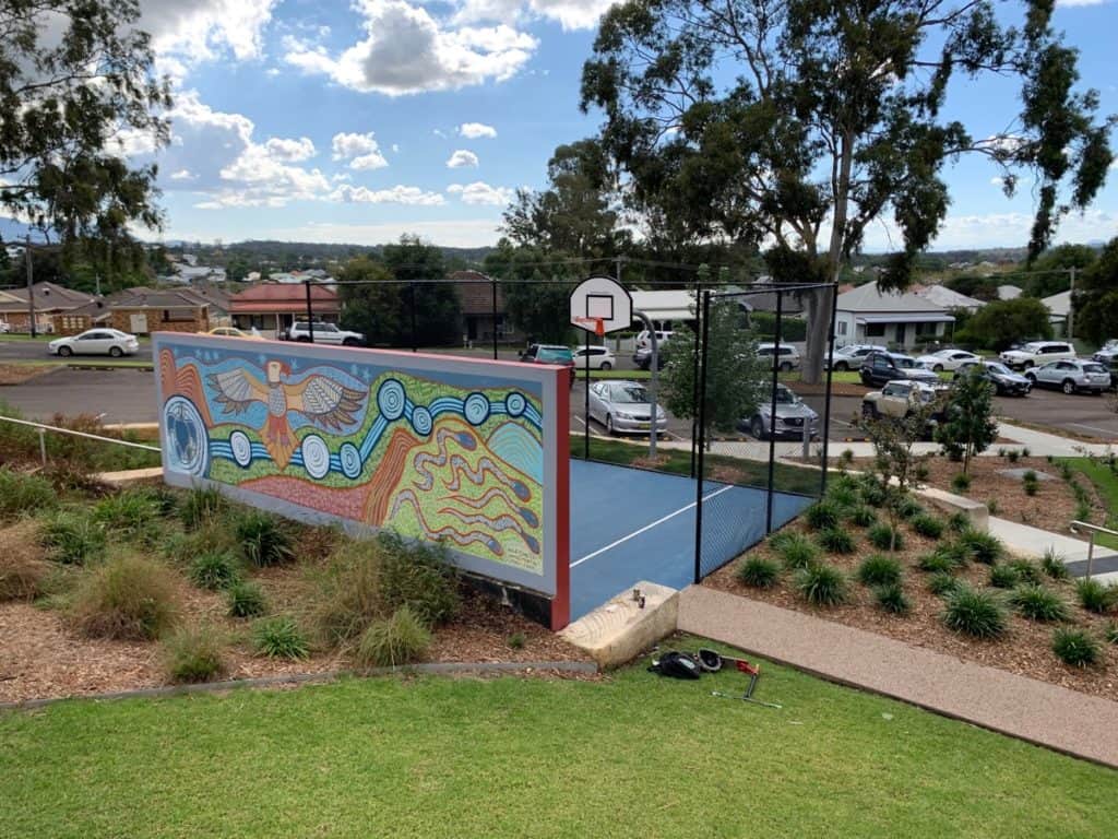 Bridges Hill Playground Cessnock Basketball Court