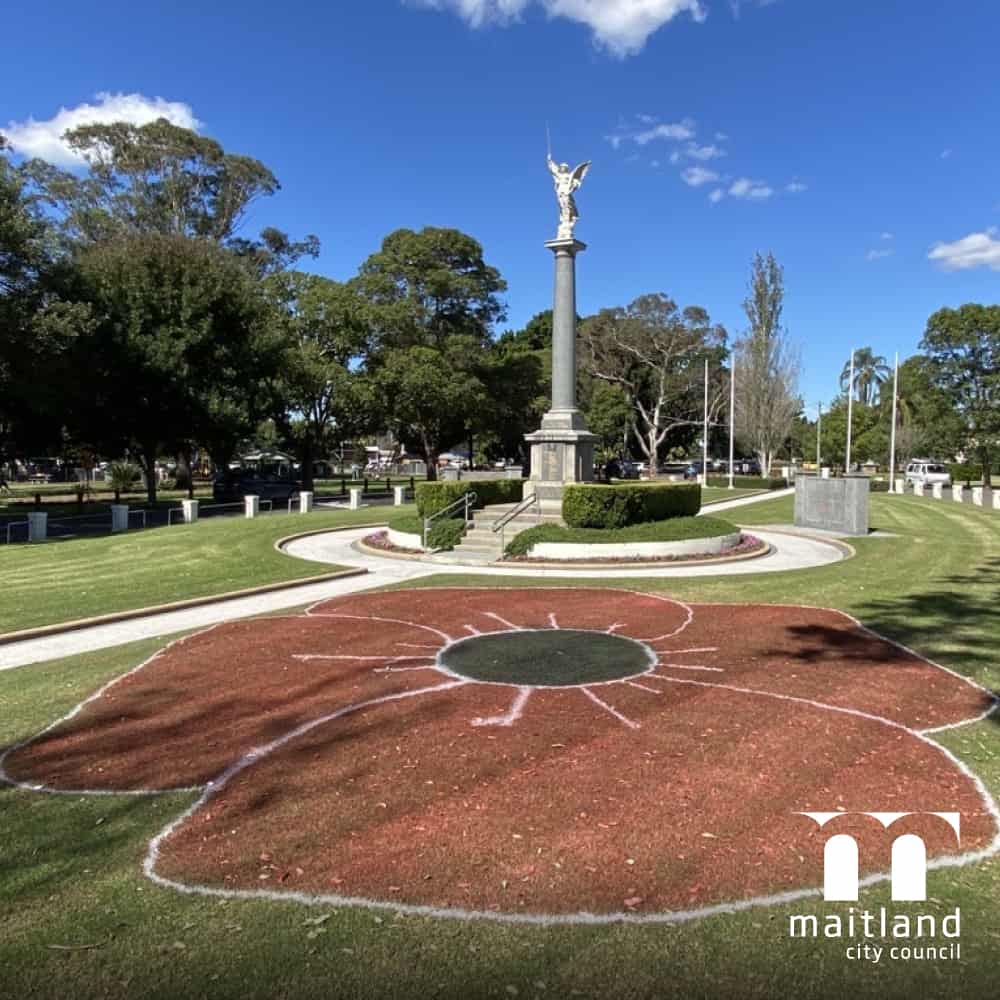 Maitland Anzac Day poppy