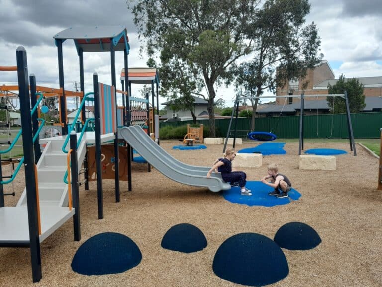 Climb, Bounce, Spin, Slide & Balance at McCauley Park in Tarro Newy