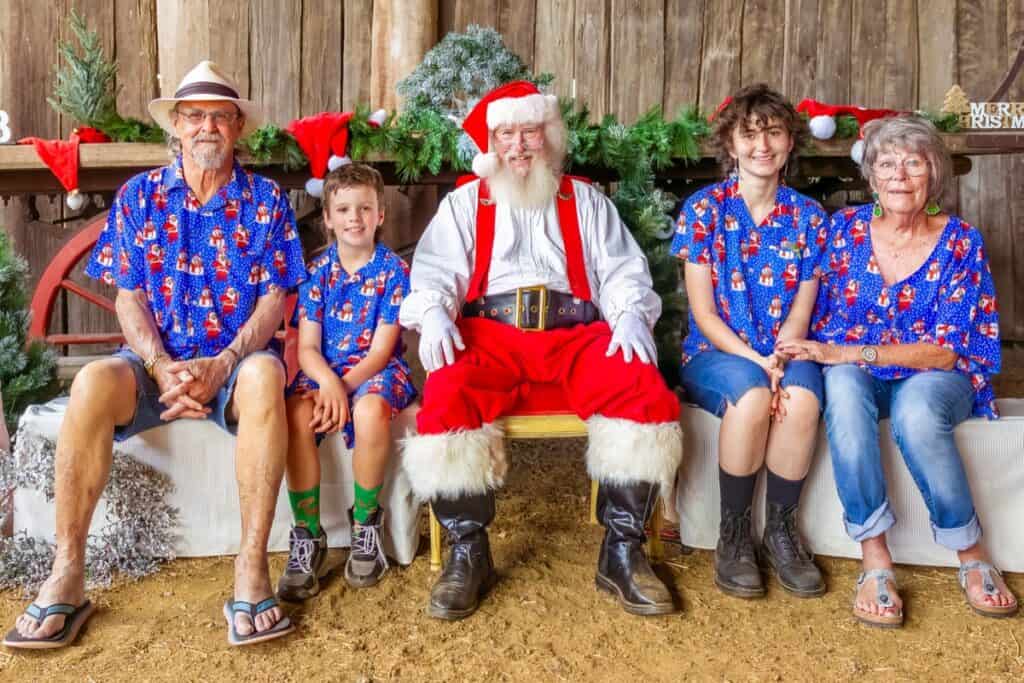 Santa photos hunter valley