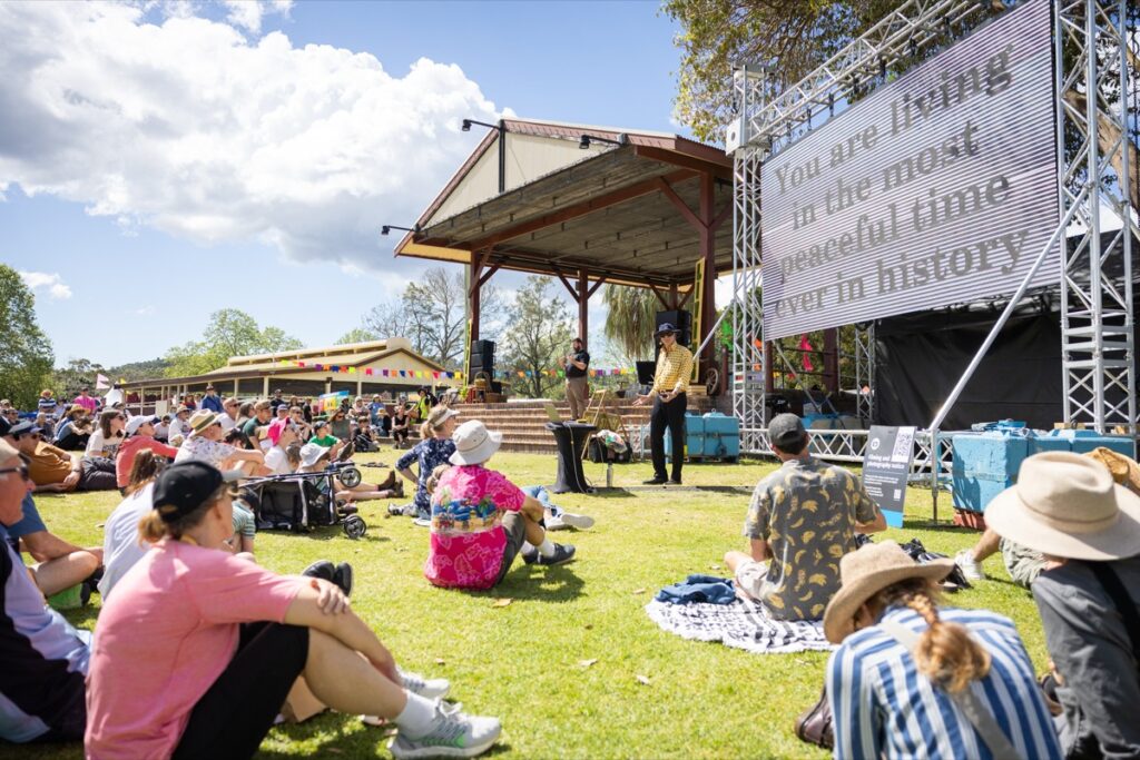 Living Smart Festival main stage, Speers Point Park