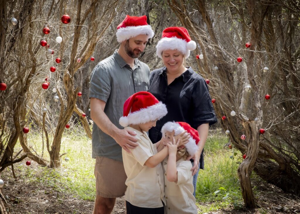 Christmas winter wonderland photo session at Catherine Hill Bay, Lake Macquarie