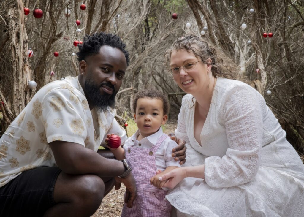 Christmas winter wonderland photo session at Catherine Hill Bay, Lake Macquarie